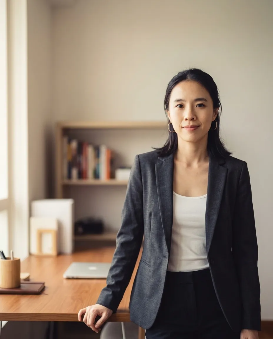 Person reviewing credit and loan documents before applying